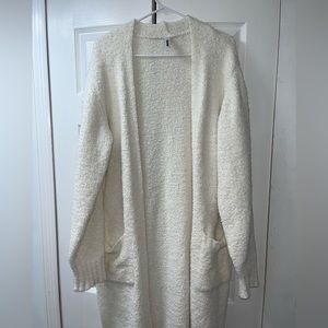 SKIMS SHERPA CARDIGAN - BONE
